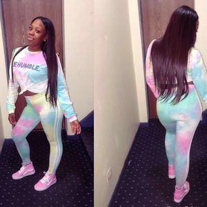 Cotton candy two piece outfit